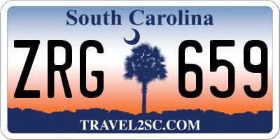 SC license plate ZRG659