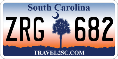 SC license plate ZRG682