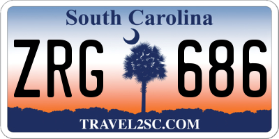 SC license plate ZRG686