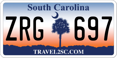 SC license plate ZRG697