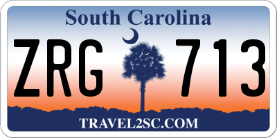 SC license plate ZRG713