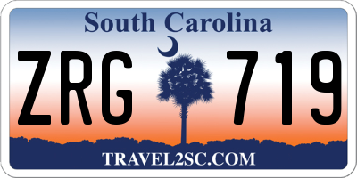 SC license plate ZRG719