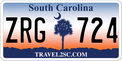 SC license plate ZRG724