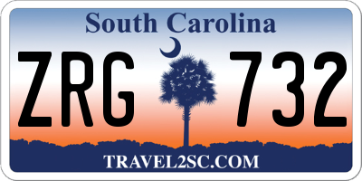 SC license plate ZRG732
