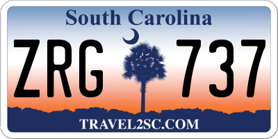 SC license plate ZRG737