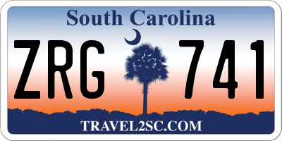 SC license plate ZRG741