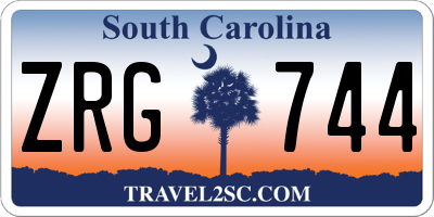 SC license plate ZRG744
