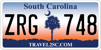 SC license plate ZRG748