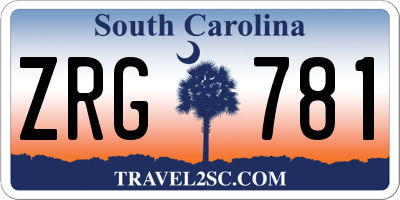 SC license plate ZRG781