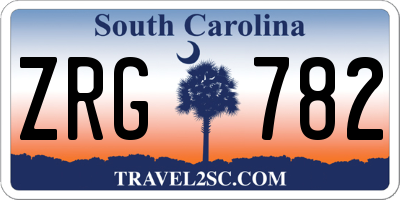 SC license plate ZRG782