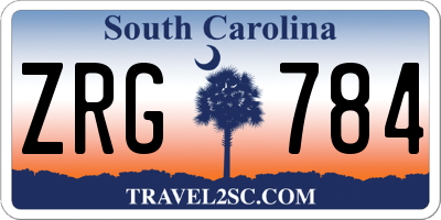 SC license plate ZRG784