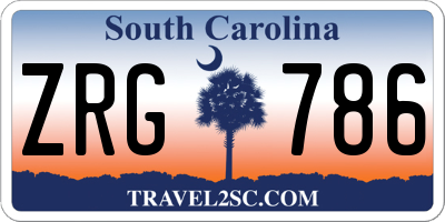 SC license plate ZRG786