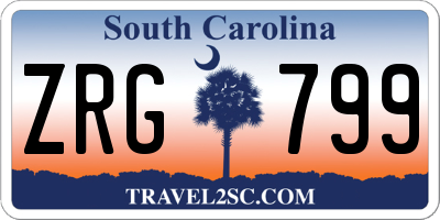 SC license plate ZRG799