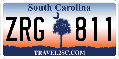 SC license plate ZRG811