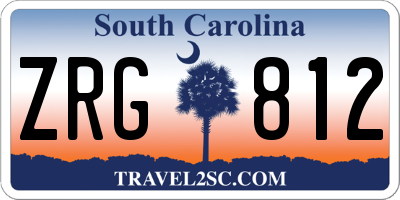 SC license plate ZRG812
