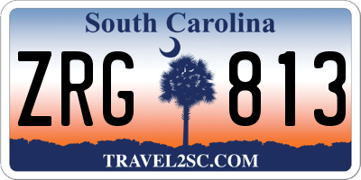 SC license plate ZRG813