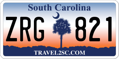 SC license plate ZRG821