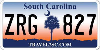 SC license plate ZRG827