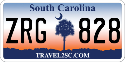 SC license plate ZRG828