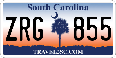 SC license plate ZRG855