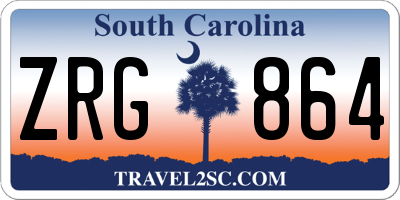 SC license plate ZRG864