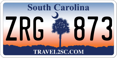 SC license plate ZRG873