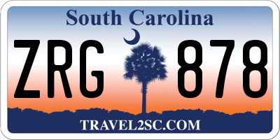 SC license plate ZRG878