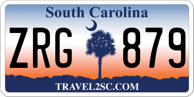 SC license plate ZRG879