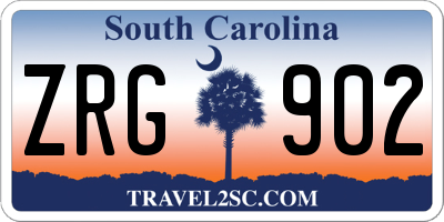 SC license plate ZRG902