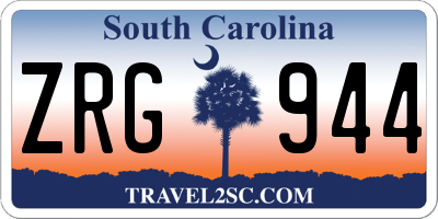 SC license plate ZRG944