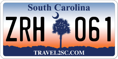 SC license plate ZRH061