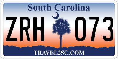 SC license plate ZRH073