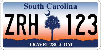 SC license plate ZRH123