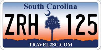 SC license plate ZRH125