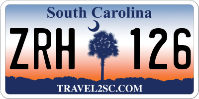 SC license plate ZRH126