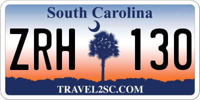 SC license plate ZRH130