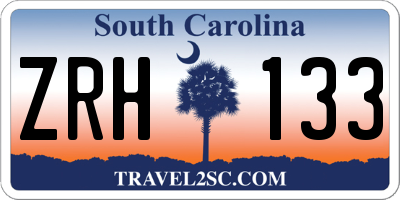 SC license plate ZRH133