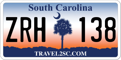SC license plate ZRH138