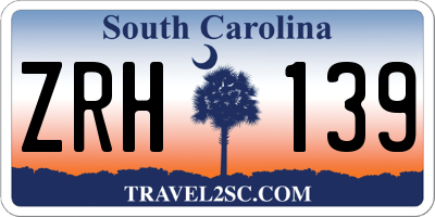 SC license plate ZRH139