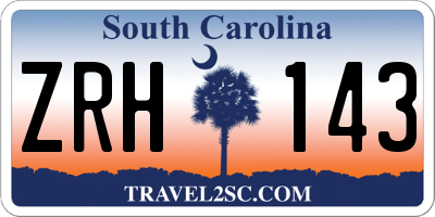 SC license plate ZRH143