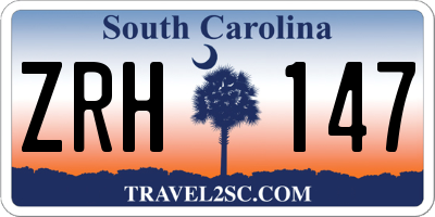 SC license plate ZRH147