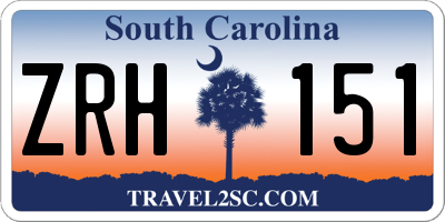 SC license plate ZRH151