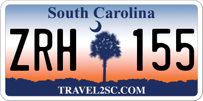 SC license plate ZRH155