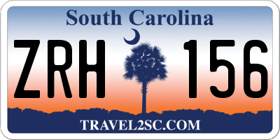 SC license plate ZRH156