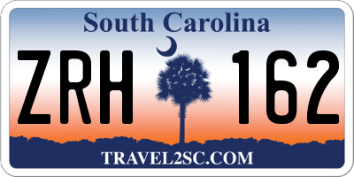 SC license plate ZRH162