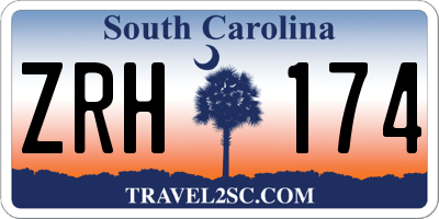 SC license plate ZRH174