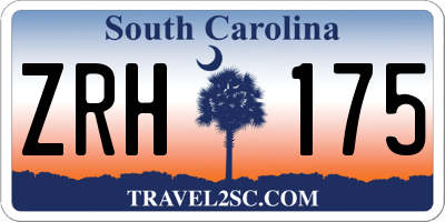 SC license plate ZRH175