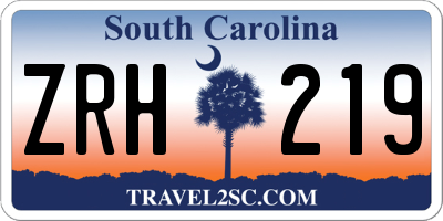 SC license plate ZRH219