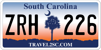 SC license plate ZRH226