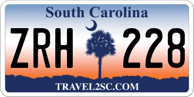 SC license plate ZRH228